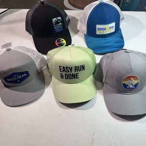 Boco Gear Men's Running Hats (5 Different) Snap Back‎ Adjustable Cooling EUC